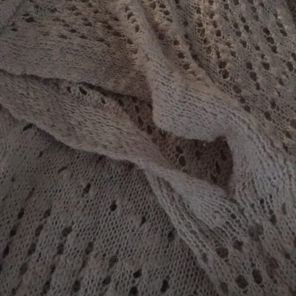 Short sleeve crochet open-knit cardigan - Picture 4 of 4